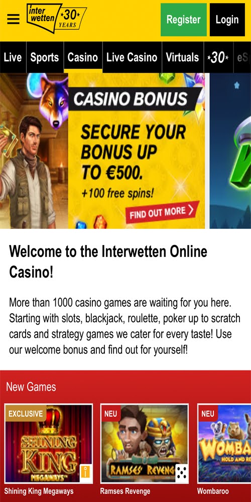 Homepage Mobile