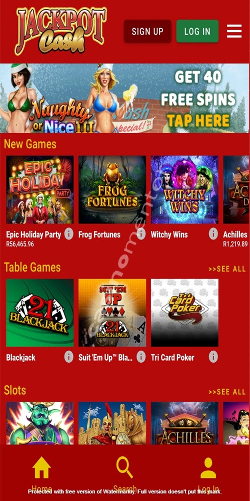 Homepage Mobile
