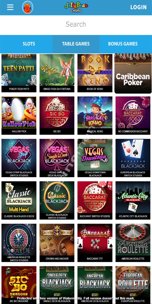 Table Games Mobile