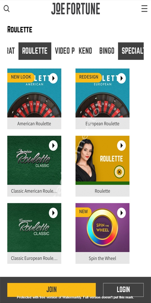 Roulette Mobile