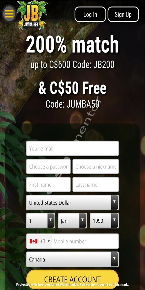 Homepage Mobile