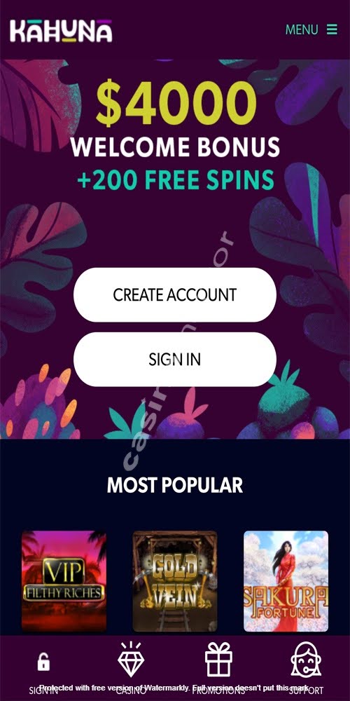 Homepage Mobile