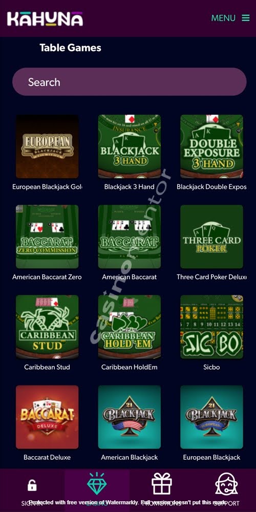 Table Games Mobile