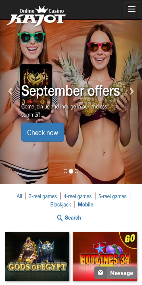 Homepage Mobile