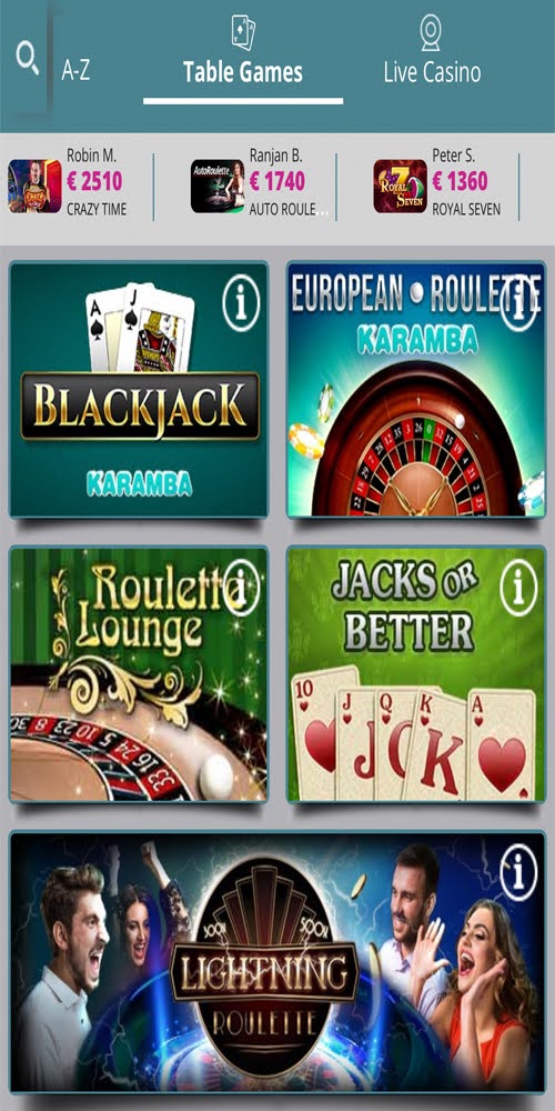 Table Games Mobile