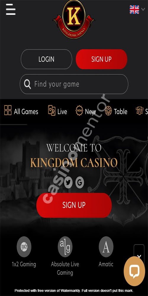 Homepage Mobile