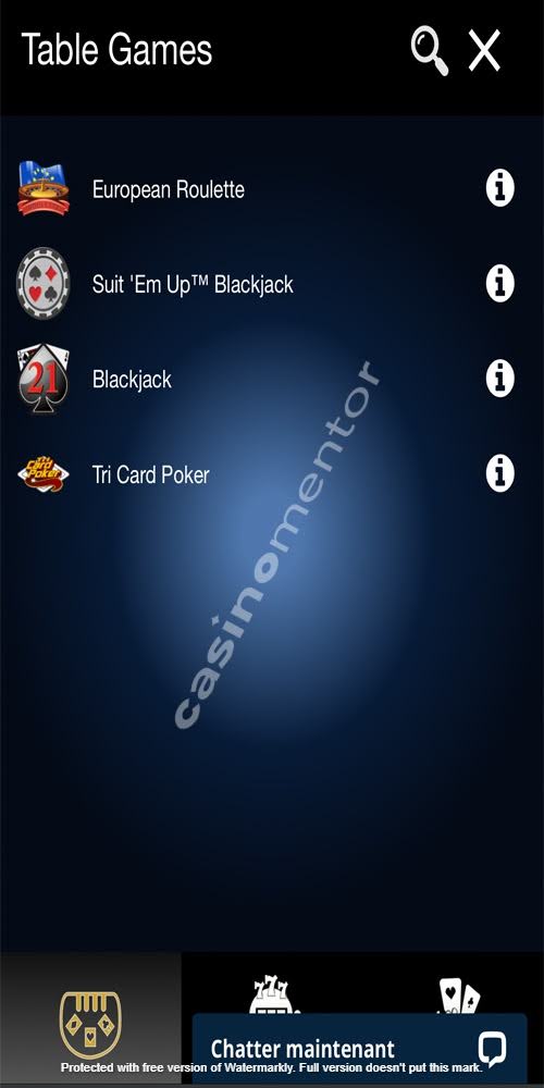 Table Games Mobile