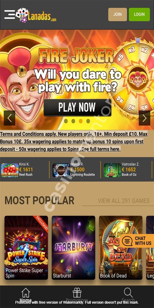 Homepage Mobile