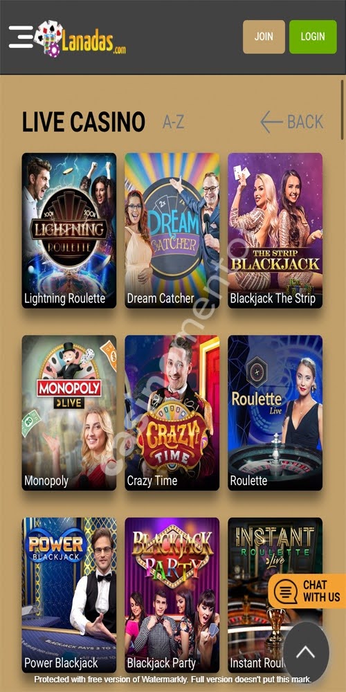 Live Casino Mobile