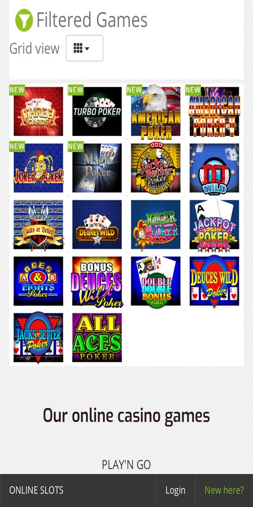 Video Poker Mobile