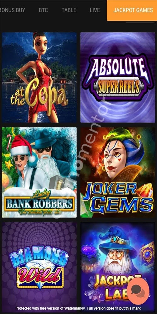 Jackpot Games Mobile
