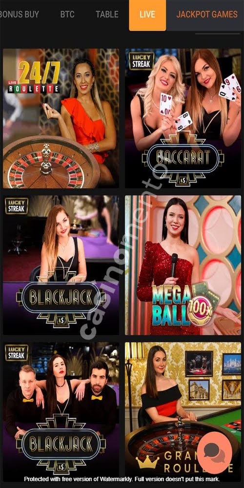 Live Casino Mobile