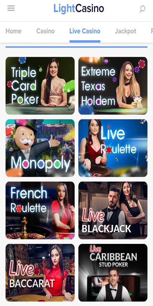 Live Casino Mobile