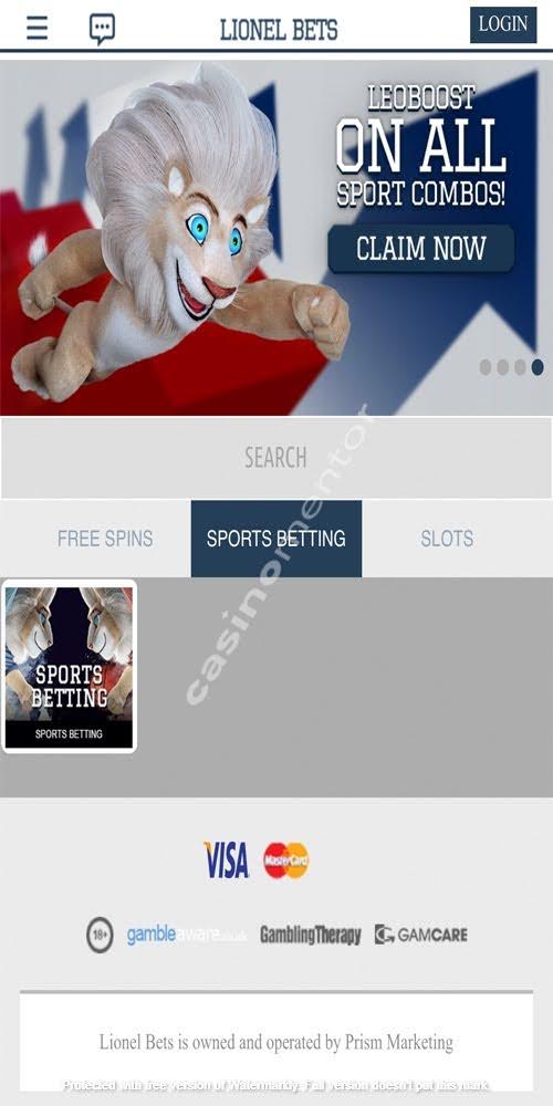 Homepage Mobile