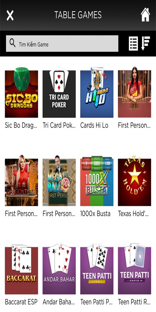 Table Games Mobile