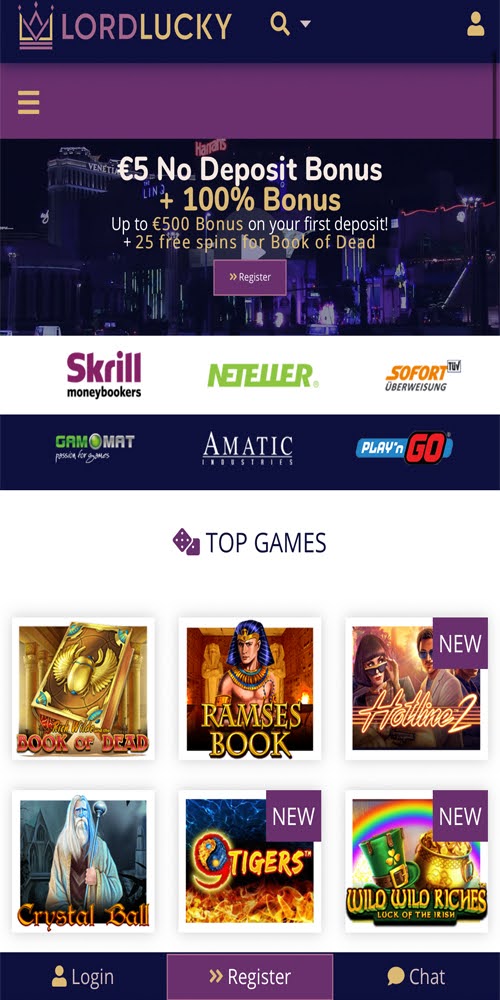 Homepage Mobile