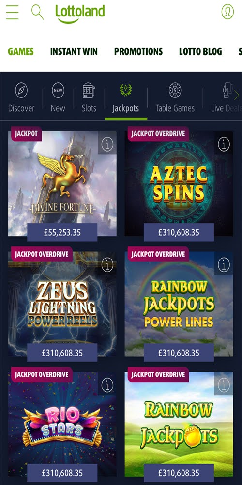 Jackpots Mobile