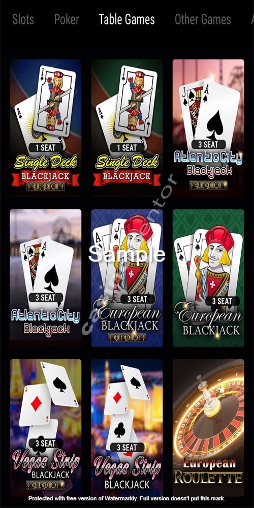 Table Games Mobile