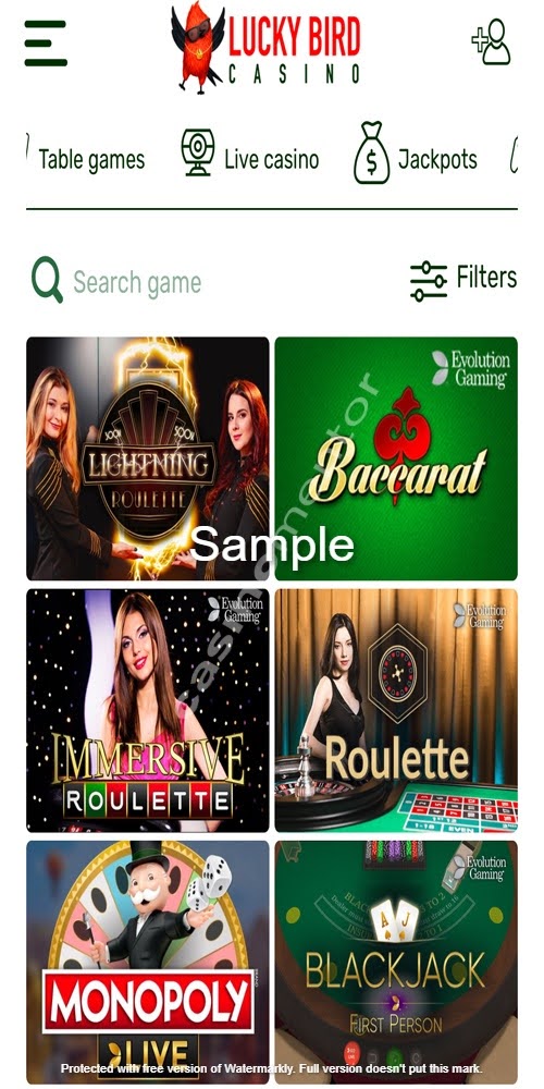 Live Casino Mobile