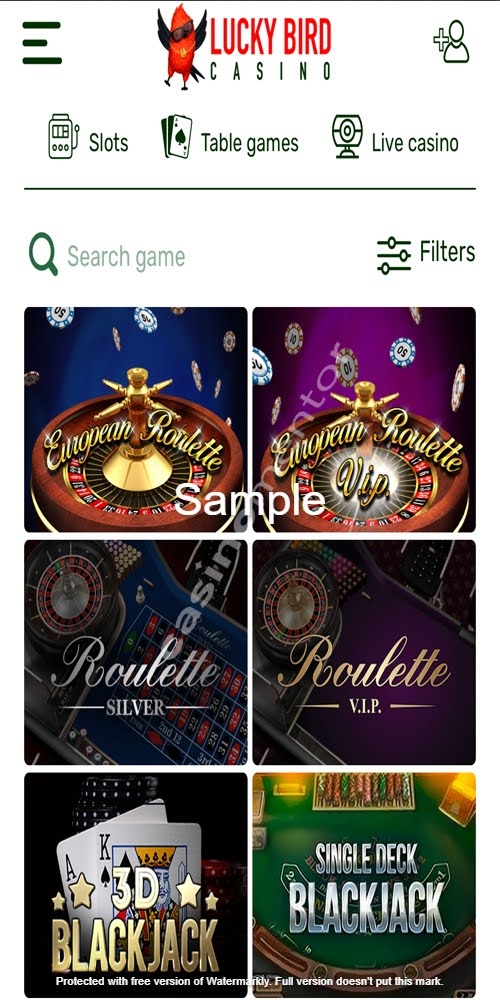Table Games Mobile