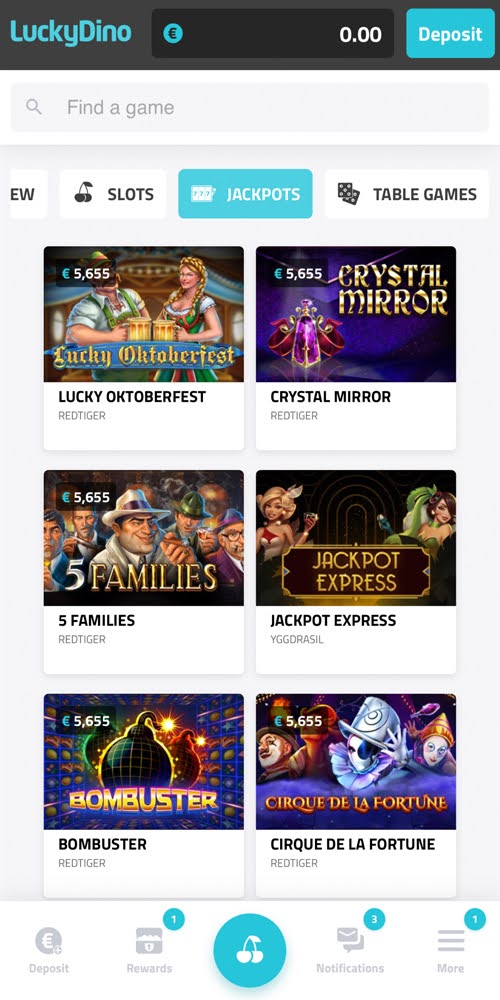 Jackpots Mobile