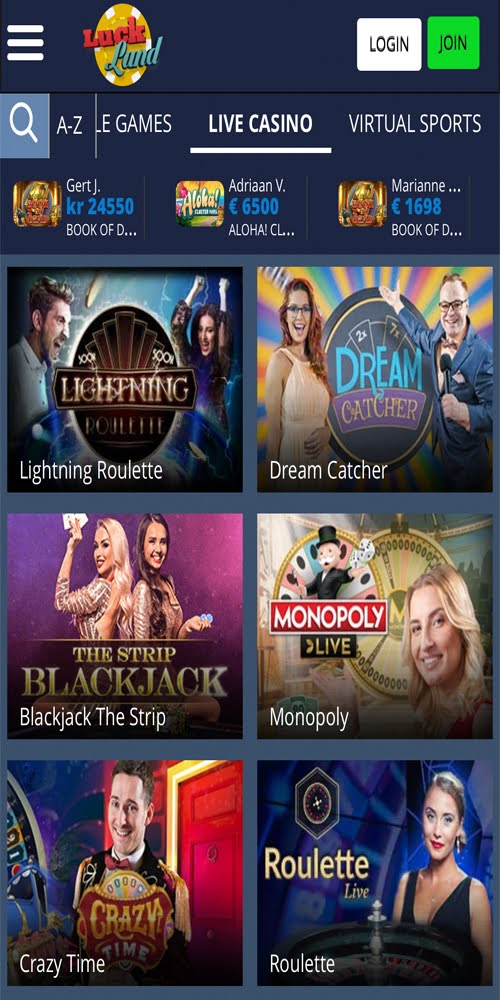 Live Casino Mobile