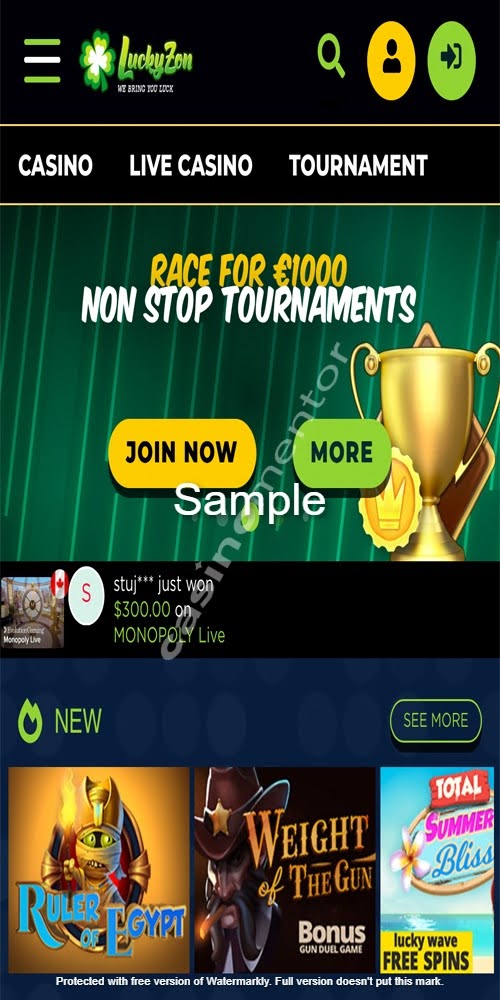 Homepage Mobile