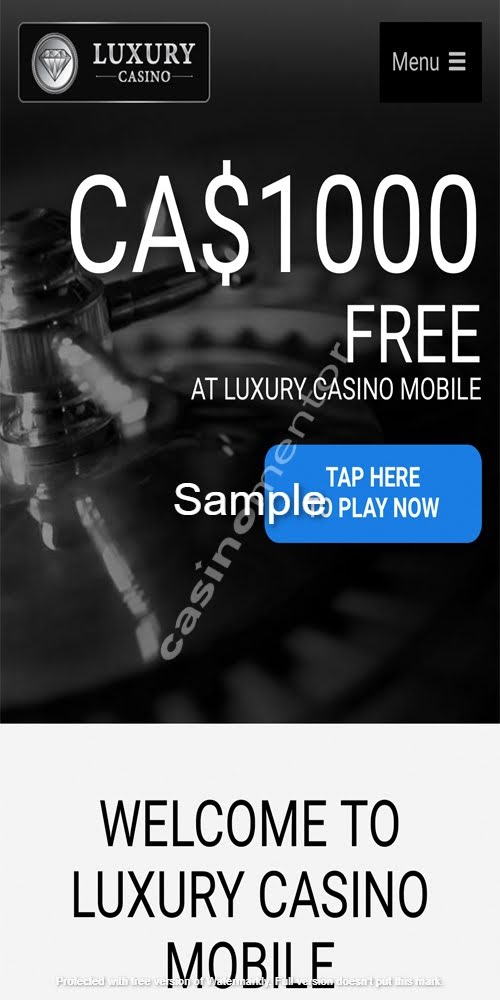 Homepage Mobile