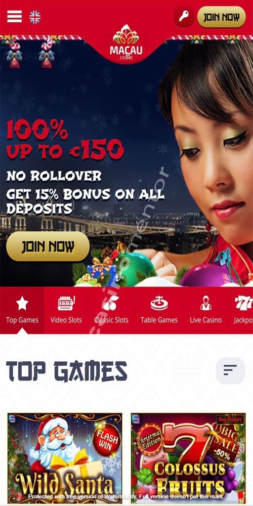 Homepage Mobile