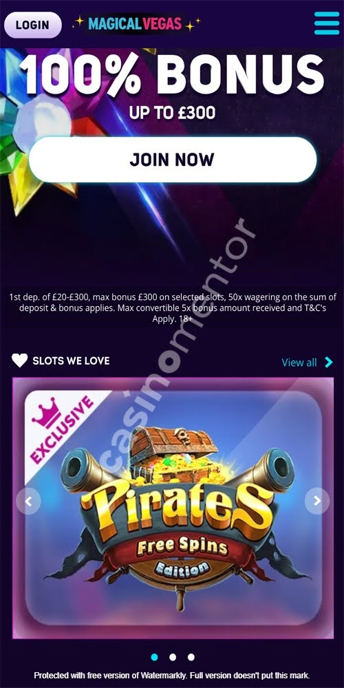 Homepage Mobile