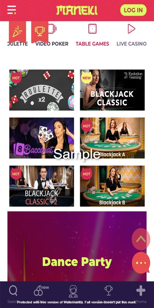 Table Games Mobile