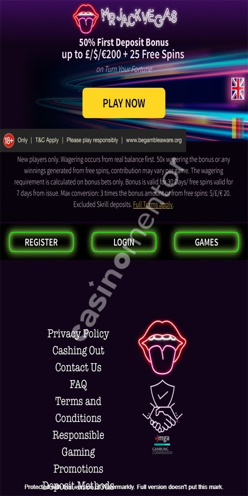 Homepage Mobile