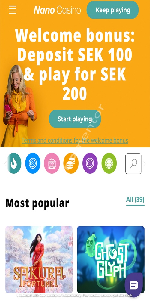 Homepage Mobile