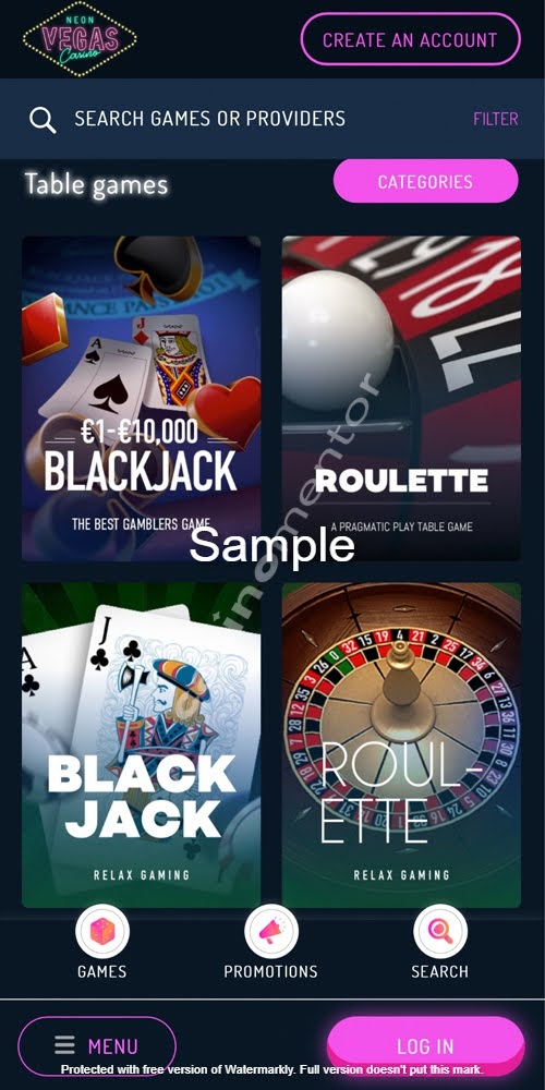Table Games Mobile