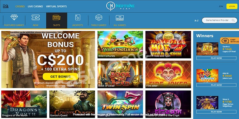 Neptune Play Casino Review & Ratings - Games & Welcome Bonus