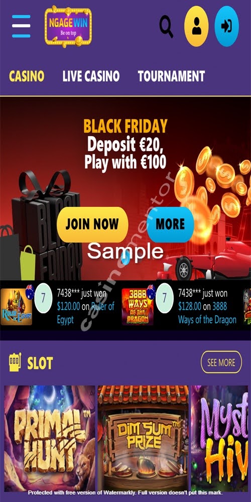 Homepage Mobile