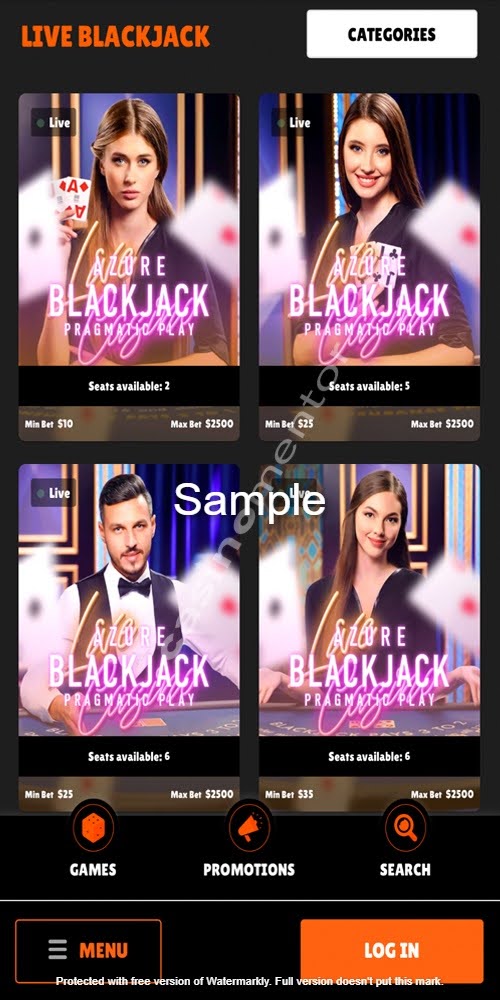 Live Blackjack Mobile