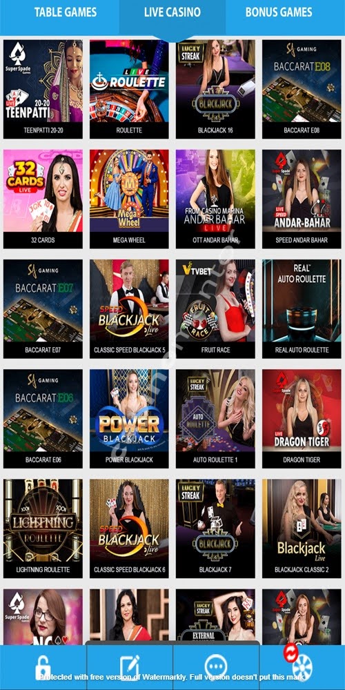 Live Casino Mobile