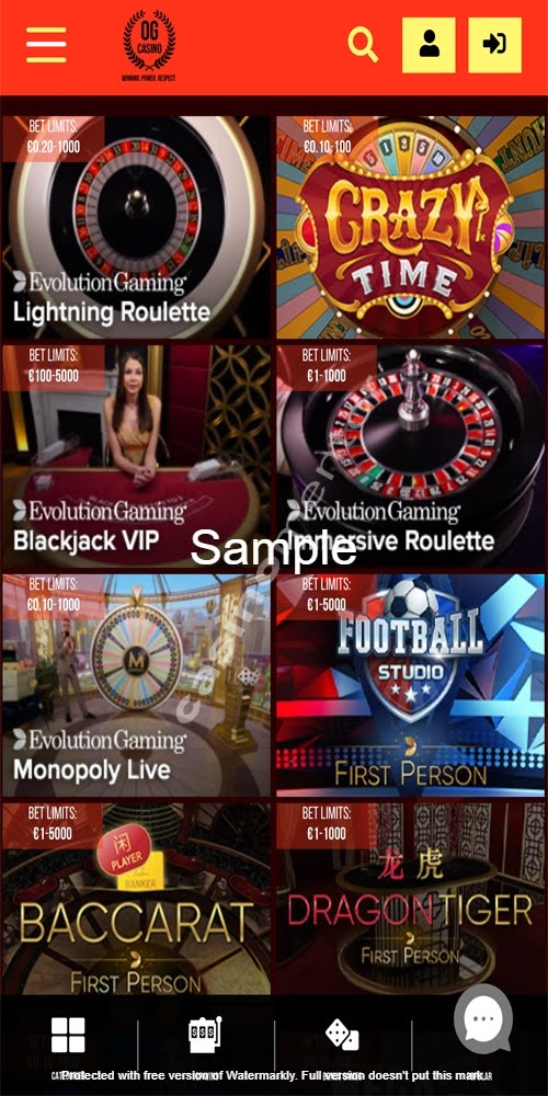 Live Casino Mobile