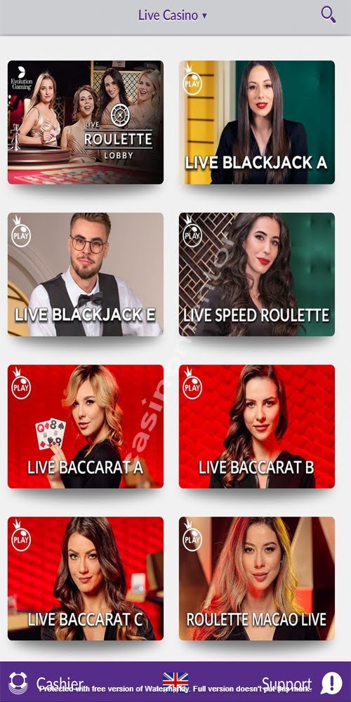Live Casino Mobile