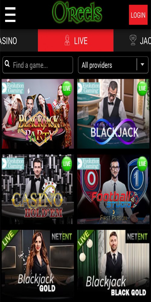 Live Casino Mobile