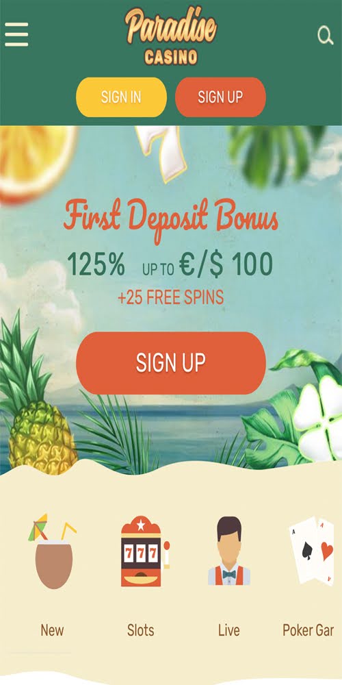 Homepage Mobile