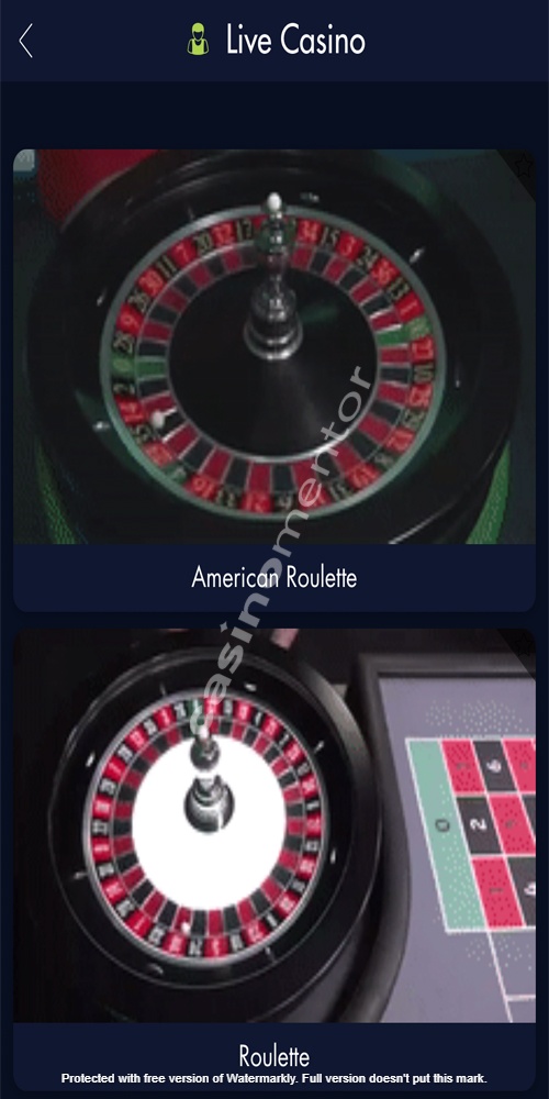 Live Casino Mobile