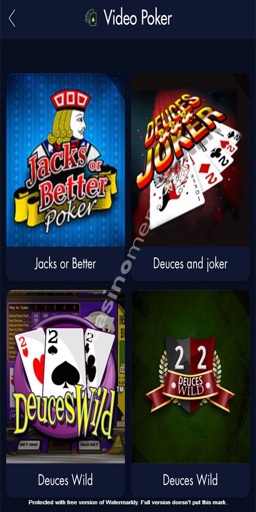Video Poker Mobile