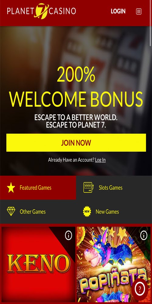 Planet 7 Casino Sign Up