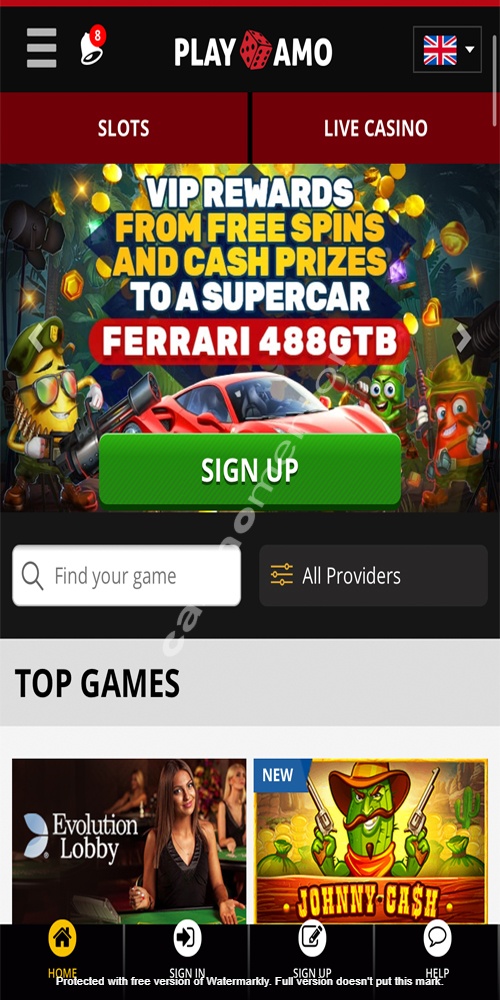Homepage Mobile
