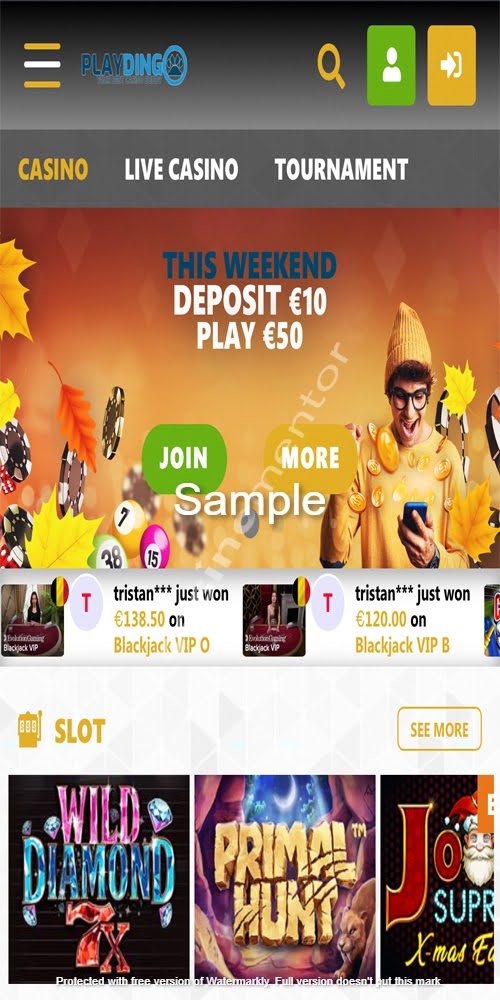 Homepage Mobile
