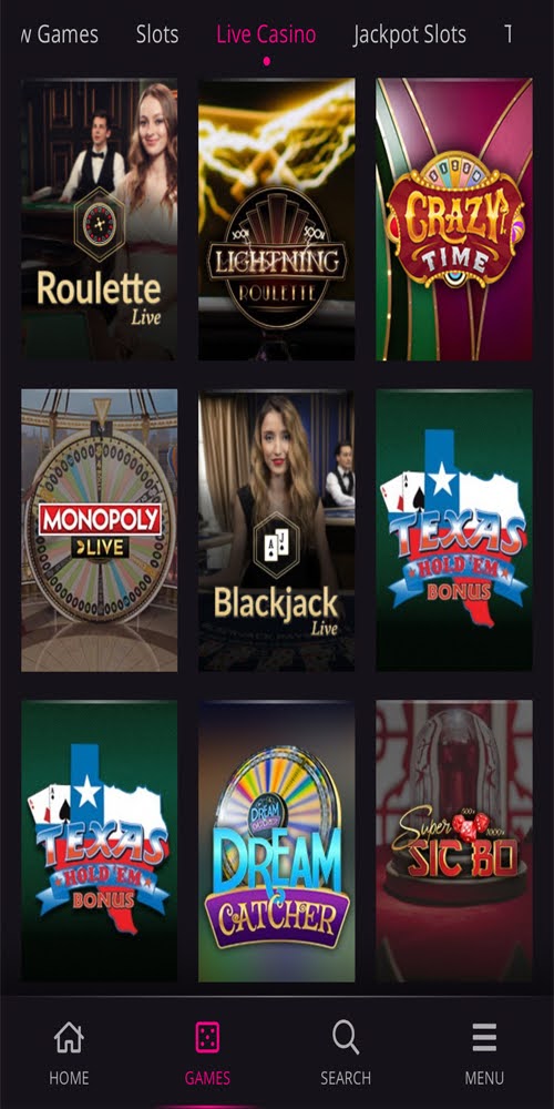 Live Casino Mobile