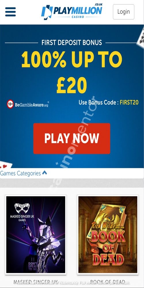 Homepage Mobile