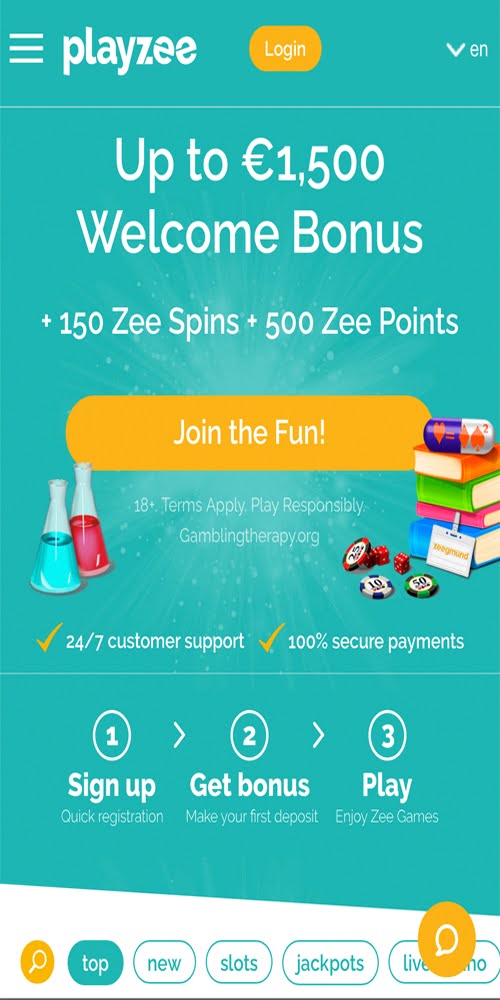 Homepage Mobile
